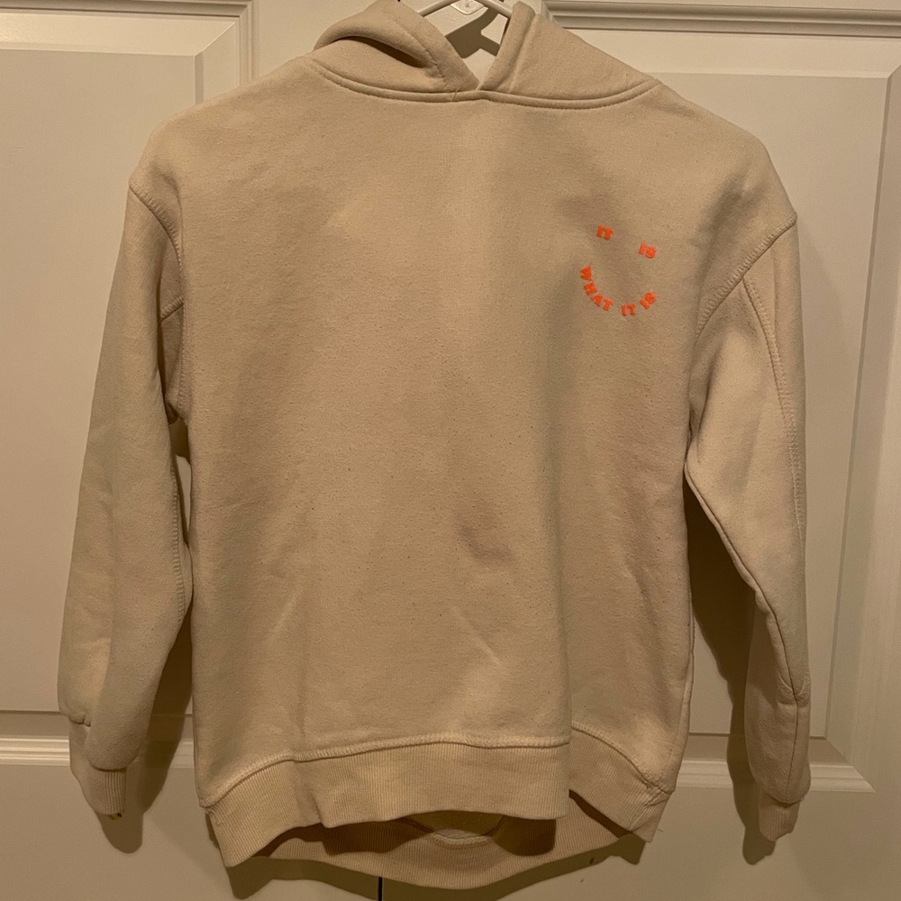 Cream colored Zara kids size 12 hoodie